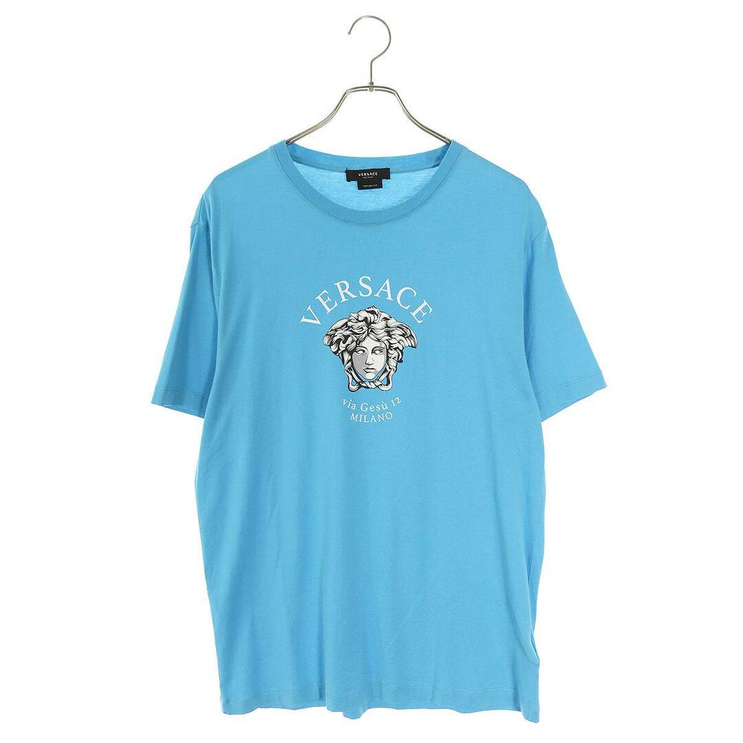 注目商品『ヴェルサーチ』Tシャツ半袖　メデューサプリント　XL 青◯アイテム名