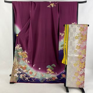 振袖 身丈172.5cm 裄丈70.5cm L 正絹 美品 秀品(着物)