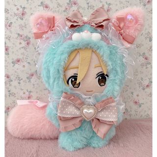 あんスタ♡ぬい服♡韓国風ロリータゆめかわ姫系♡ねこの着ぐるみ♡ピンク×水色(その他)