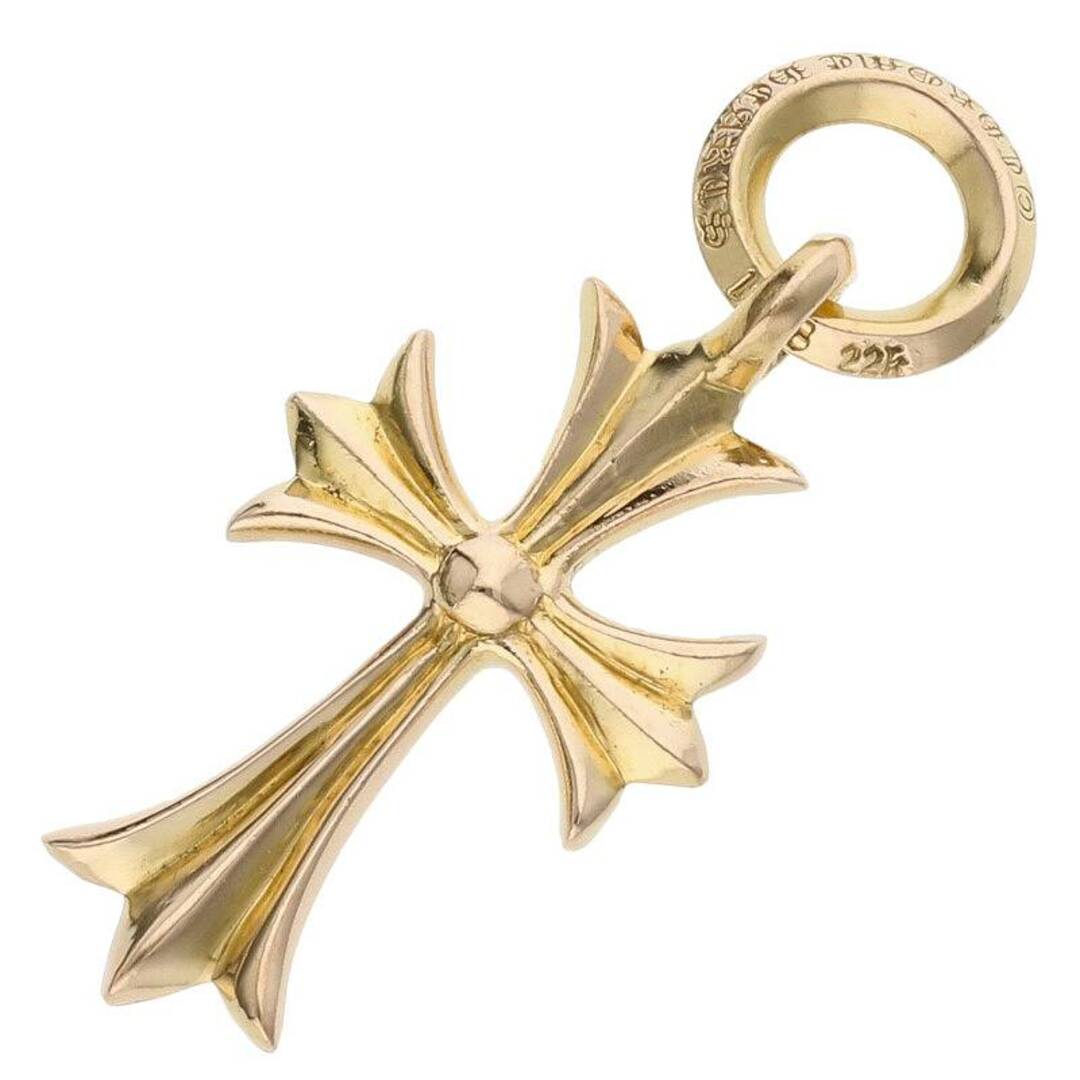 Chrome Hearts(クロムハーツ)のクロムハーツ  22K TINY CH CROSS/タイニーCHクロス チャーム/ゴールドネックレストップ メンズ メンズのアクセサリー(ネックレス)の商品写真