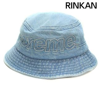 シュプリーム(Supreme)のシュプリーム  23SS  Outline Crusher アウトラインクラッシャーロゴデニムバケットハット メンズ(ハット)