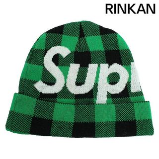 シュプリーム(Supreme)のシュプリーム  20AW  Big Logo Beanie チェック柄ロゴビーニー メンズ(ニット帽/ビーニー)