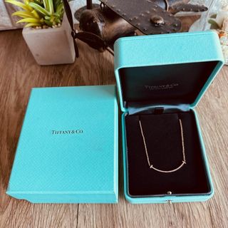 ティファニー(Tiffany & Co.)の◇ティファニー◇Tスマイル スモール ダイヤ ネックレス 750 PG 2.2g(ネックレス)