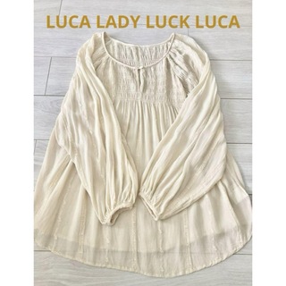 ルカレディラックルカ(LUCA/LADY LUCK LUCA)のLUCA LADY LUCK LUCAチュニックシフォン　ブラウストップス(チュニック)