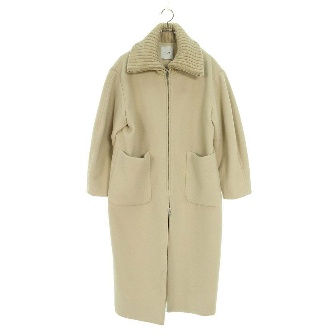 CLANE - クラネ 15101-0042 RIB COLLAR WOOL LONG COAT CLANE - クラネ 15101-0042 RIB COLLAR WOOL LONG COAT