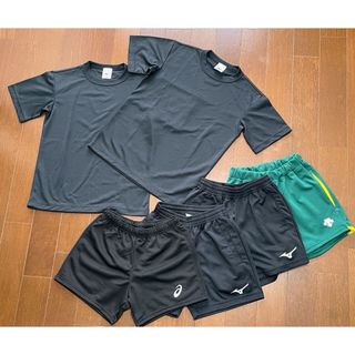 バレーボール レディースウェア 6点セット（Tシャツ2点、ハーフパンツ4点）(Tシャツ(半袖/袖なし))