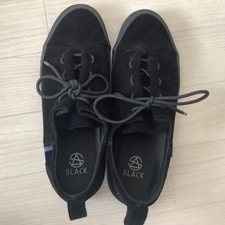 スラックフットウェア(SLACK FOOTWEAR )のスラック SLACK スニーカーエンラップ  ブラック/ブラック(スニーカー)