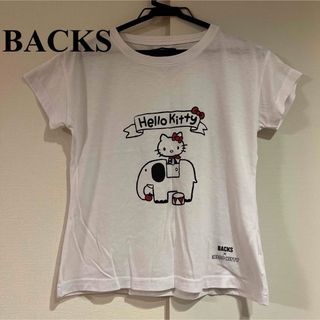 バックス(BACKS)のBACKS バックス キティコラボ HELLO KITTY Tシャツ キティー(Tシャツ(半袖/袖なし))