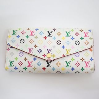 ルイヴィトン(LOUIS VUITTON)の【LOUIS VUITTON】ルイヴィトン ポルトフォイユサラ 長財布 モノグラムマルチカラー ホワイト×ピンク M60667 CT3195/md16280ik(財布)