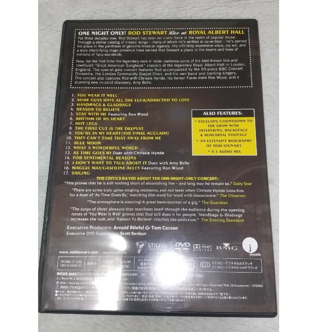 DVD ロッド・スチュワート Rod Stewart/ ワン・ナイト・オンリー エンタメ/ホビーのDVD/ブルーレイ(ミュージック)の商品写真