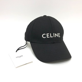 セリーヌ CELINE ロゴ 2AUA1242N キャップ コットン ブラック 未使用