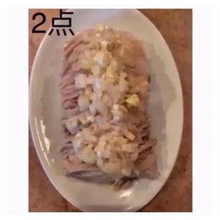 蒸し鷄のネギタレかけ   前菜x2(漬物)