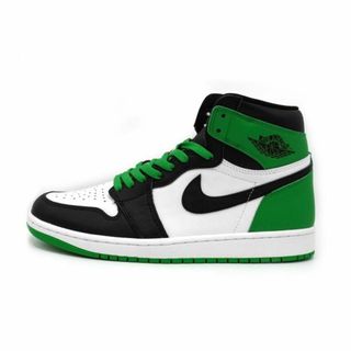 ナイキ(NIKE)のナイキ NIKE ■ 【 AIR JORDAN 1 RETRO HIGH OG Celtics Black and Lucky Green DZ5485 031 】 エア ジョーダン 1 ハイ セルティックス ブラック アンド ラッキー グリーン スニーカー　f21634(スニーカー)