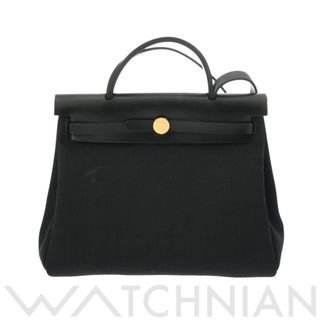 エルメス(Hermes)の中古 エルメス HERMES ユニセックス ハンドバッグ ブラック /ゴールド金具 トワルミリタリー /ヴァッシュハンター(その他)