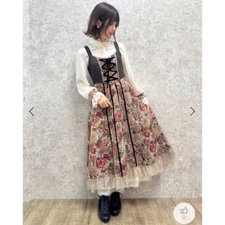 アクシーズファム(axes femme)の新品☆ アクシーズファムのWeb限定ゴブラン織カフスデザインブラウス(シャツ/ブラウス(長袖/七分))