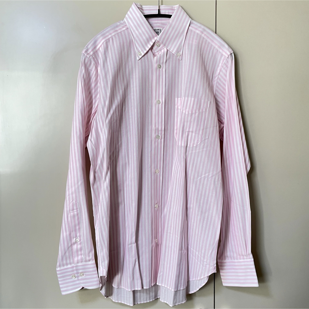 AZABU THE CUSTOM SHIRT スリムフィットシャツ 日本製 LS メンズのトップス(シャツ)の商品写真