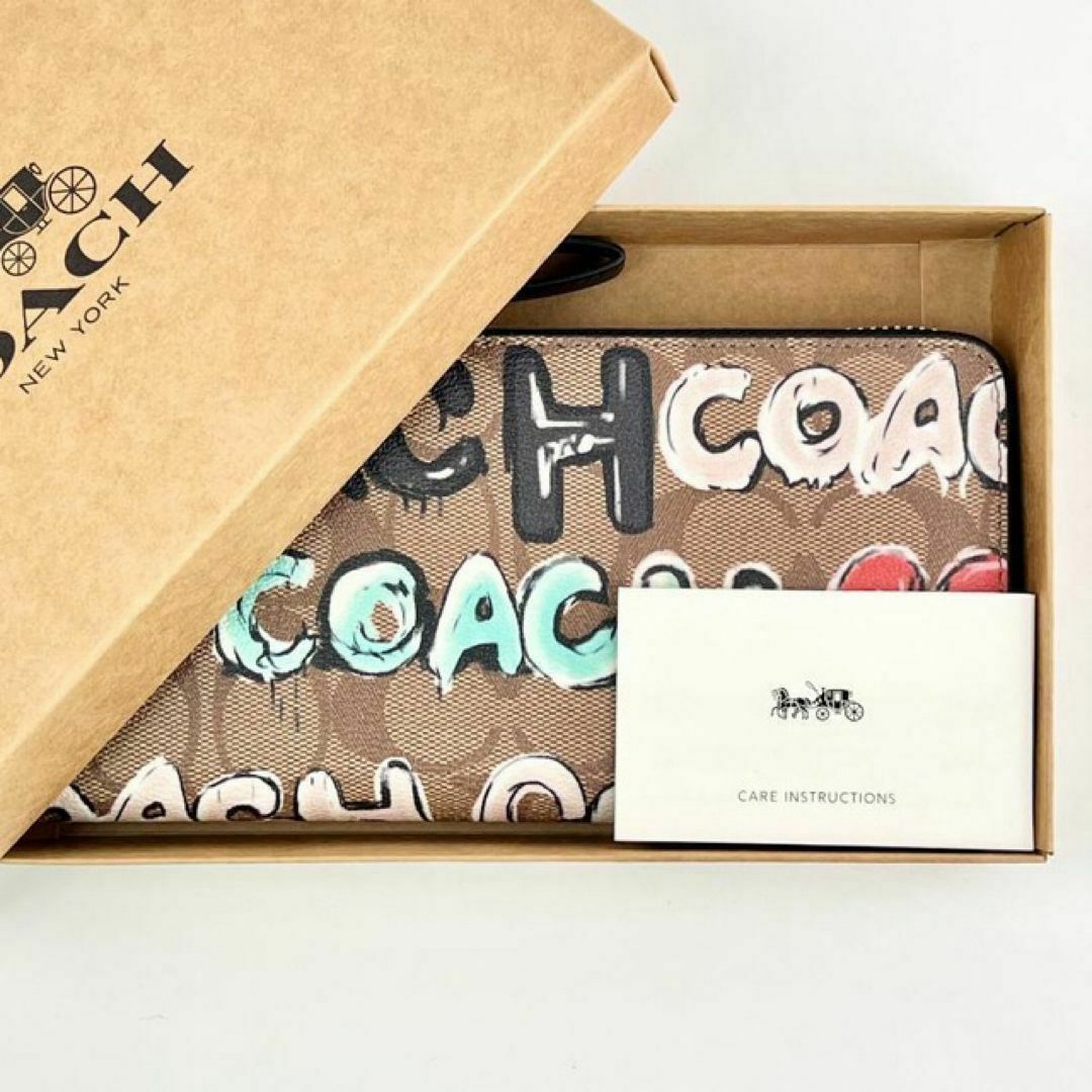 COACH - COACH×MINT & SERF コラボ 長財布 シグネチャー グラフィティ COACH - COACH×MINT & SERF コラボ 長財布 シグネチャー グラフィティ