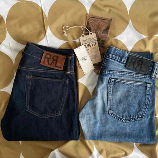 RRL - RRL 2本セット デニムパンツ スリムフィット 30/30 限定 布フラ付き