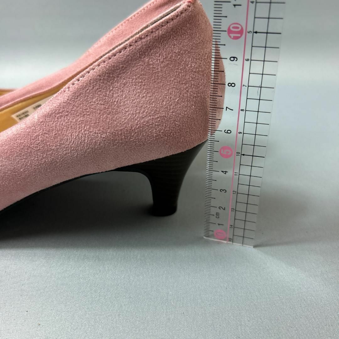 未使用品 Le souire ピンク スエード ハイヒールパンプス シューズ レディースの靴/シューズ(ハイヒール/パンプス)の商品写真