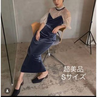 アメリヴィンテージ(Ameri VINTAGE)のAMERI TULLE SLEEVE TIGHT ドレス ワンピース(ロングワンピース/マキシワンピース)