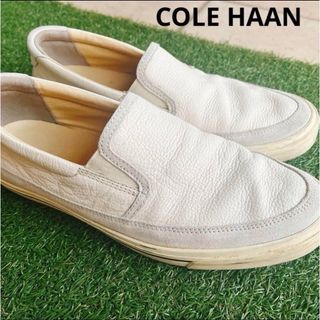 Cole Haan レザースリッポン モカシン　シューズ　US9.5 サイズ(スリッポン/モカシン)