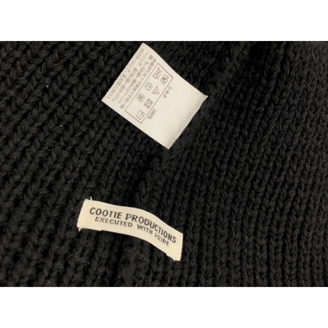 COOTIE(クーティー)のCOOTIE(クーティー) CTE-23A503 Silk Lowguage Roll Up Beanie シルク ローゲージ ロールアップ ビーニー ブラック ニット帽 【B0443-007】 メンズの帽子(ニット帽/ビーニー)の商品写真