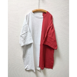 古着　ドッキングリメイクTシャツ(Tシャツ/カットソー(半袖/袖なし))