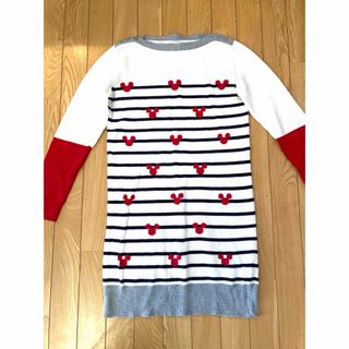 ギャップキッズ(GAP Kids)のギャップキッズ  ミッキー柄　ニットワンピース　チュニック　XXL 160 (ワンピース)