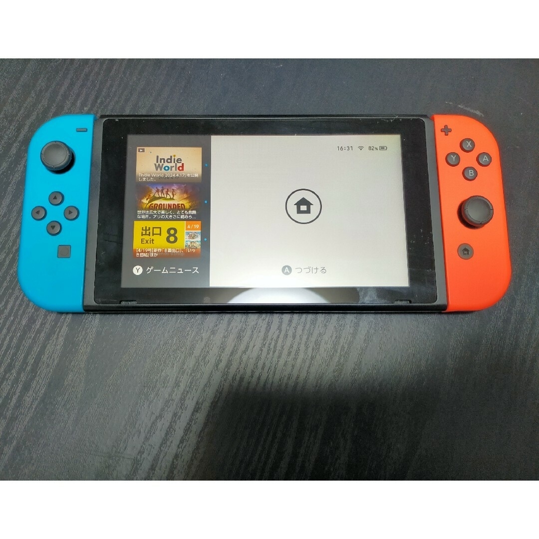 Nintendo Switch(ニンテンドースイッチ)のニンテンドースイッチ 本体＋Joy-Con 動作確認済 エンタメ/ホビーのゲームソフト/ゲーム機本体(家庭用ゲーム機本体)の商品写真