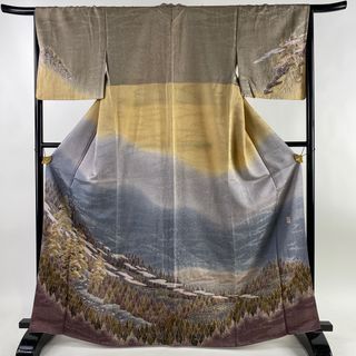 訪問着 身丈167cm 裄丈66cm 正絹 美品 逸品 【中古】(着物)