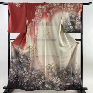 訪問着 身丈151cm 裄丈68.5cm 正絹 逸品 【中古】(着物)