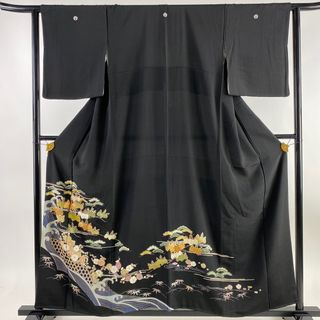 黒留袖 身丈156.5cm 裄丈63cm 正絹 逸品 【中古】(着物)