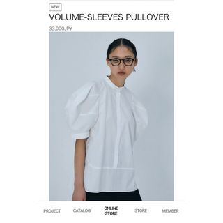 エンフォルド(ENFOLD)のエンフォルド ENFOLD  VOLUME-SLEEVES PULLOVER(シャツ/ブラウス(半袖/袖なし))