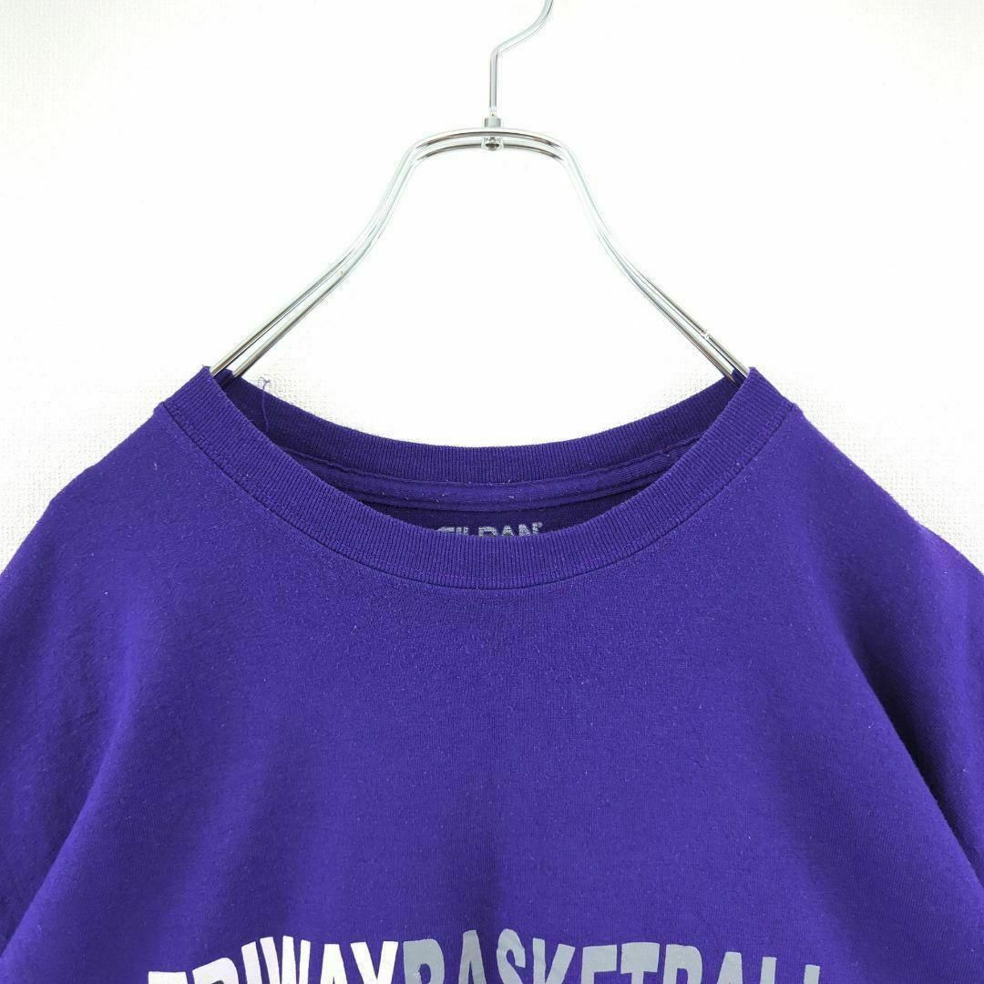 Tシャツ US古着 3XL オーバーサイズ シンプル パーパル 紫 半袖 メンズのトップス(Tシャツ/カットソー(半袖/袖なし))の商品写真