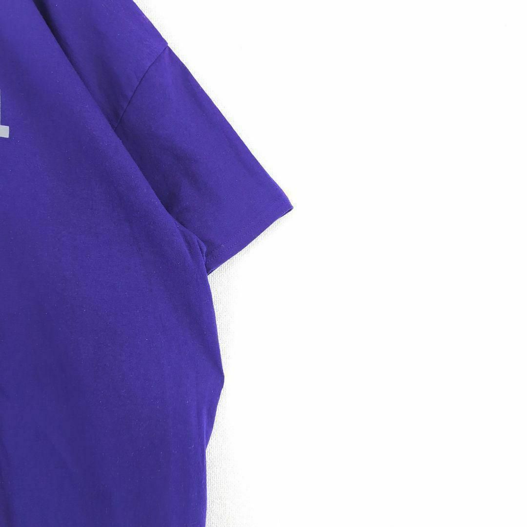Tシャツ US古着 3XL オーバーサイズ シンプル パーパル 紫 半袖 メンズのトップス(Tシャツ/カットソー(半袖/袖なし))の商品写真