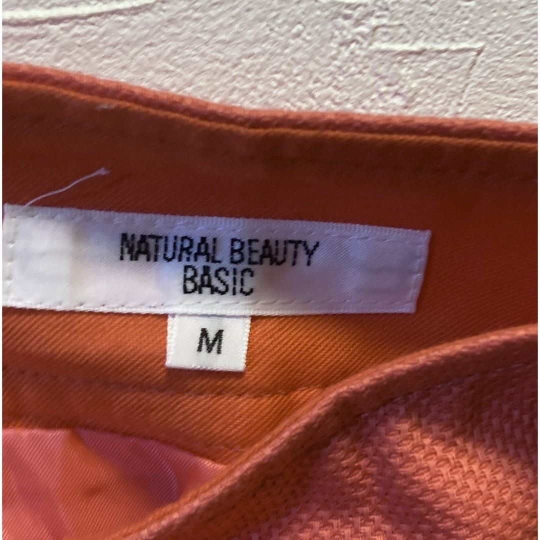 NATURAL BEAUTY BASIC(ナチュラルビューティーベーシック)のnatural beauty basic★コットン★おしゃれオレンジスカート★ レディースのスカート(ひざ丈スカート)の商品写真