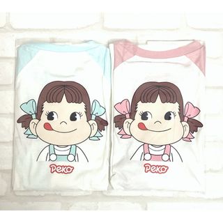 フジヤ(不二家)の新品　『不二家』ペコちゃん　レディースTシャツ　Lサイズ7部丈　2点(シャツ/ブラウス(長袖/七分))