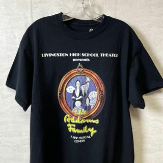 アメリカ　ハイスクールイベントＴシャツ　オーバーサイズＬ　黒ブラック　メンズ古着(Tシャツ/カットソー(半袖/袖なし))