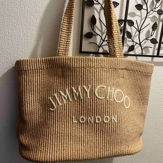 ジミーチュウ(JIMMY CHOO)のジミーチュウビーチ トート　カゴバッグ　美品(ショルダーバッグ)