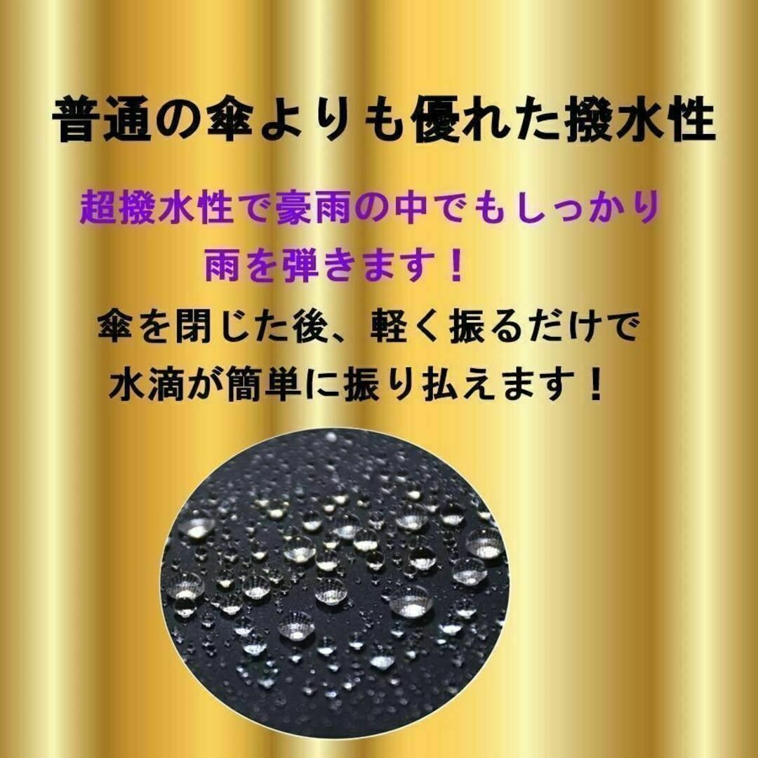 ネイビー　折りたたみ傘 晴雨兼用 折りたたみ ワンタッチ自動開閉 撥水加工 メンズのファッション小物(傘)の商品写真