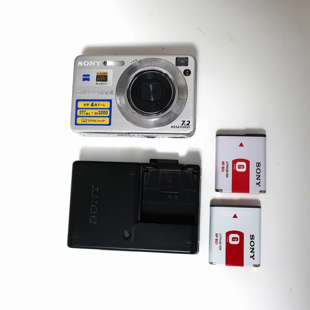 SONY Cyber-shot DSC-W120 充電器、メモリカードセット SONY Cyber-shot DSC-W120 充電器、メモリカードセット
