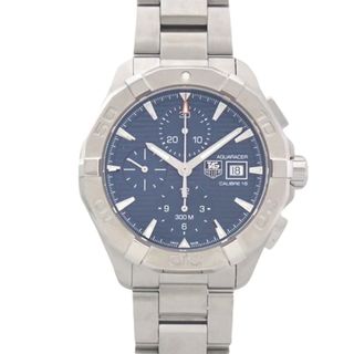 タグホイヤー(TAG Heuer)の【保証書付】タグホイヤー アクアレーサー CAY2112.BA0927 ステンレススチール SS 自動巻き 腕時計 43ｍｍ クロノグラフ 2016年12月購入 ブルー シルバー メンズ 40802090689【中古】【アラモード】(腕時計(アナログ))