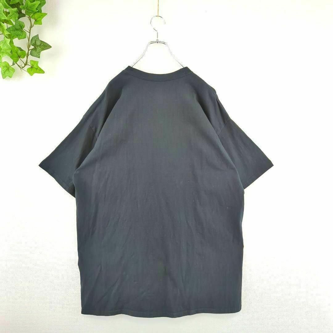 Hanes(ヘインズ)のTシャツ アメリカ 2XL オーバーサイズ ビッグプリント ブラック 半袖 メンズのトップス(Tシャツ/カットソー(半袖/袖なし))の商品写真