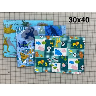 [23]ランチョンマット　ランチマット　ハンドメイド　30x40 3枚セット(外出用品)