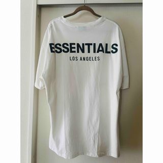 ESSENTIALS ロサンゼルス バックプリント 半袖Tシャツ L ホワイト