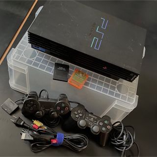 プレイステーション2(PlayStation2)のPS2 本体　コントローラー　ケーブル　セット(家庭用ゲーム機本体)