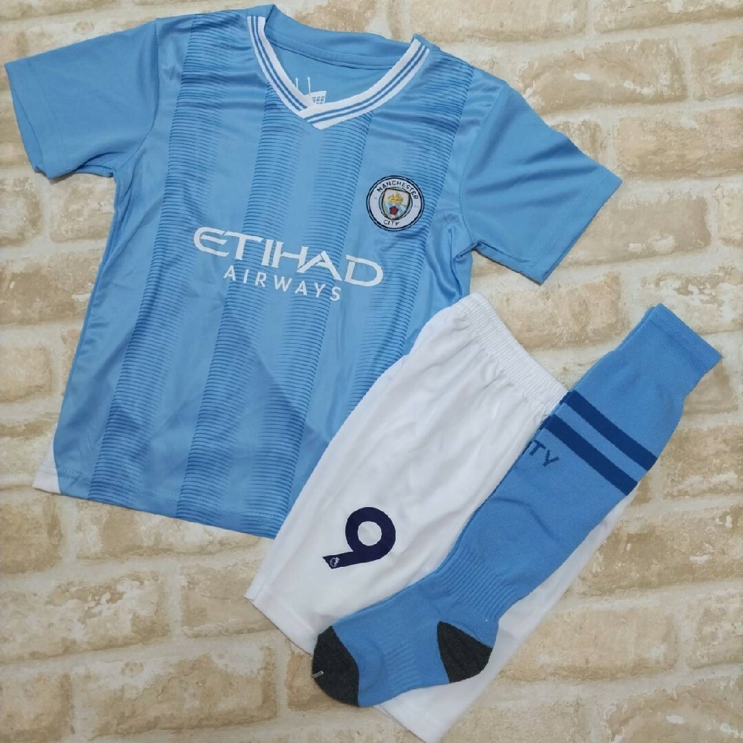 140  ハーランド　サッカーユニフォーム キッズ/ベビー/マタニティのキッズ服男の子用(90cm~)(その他)の商品写真