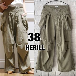 ドゥーズィエムクラス(DEUXIEME CLASSE)の【HERILL/ヘリル】COTTON WORK パンツ 38  01  カーキ(ワークパンツ/カーゴパンツ)