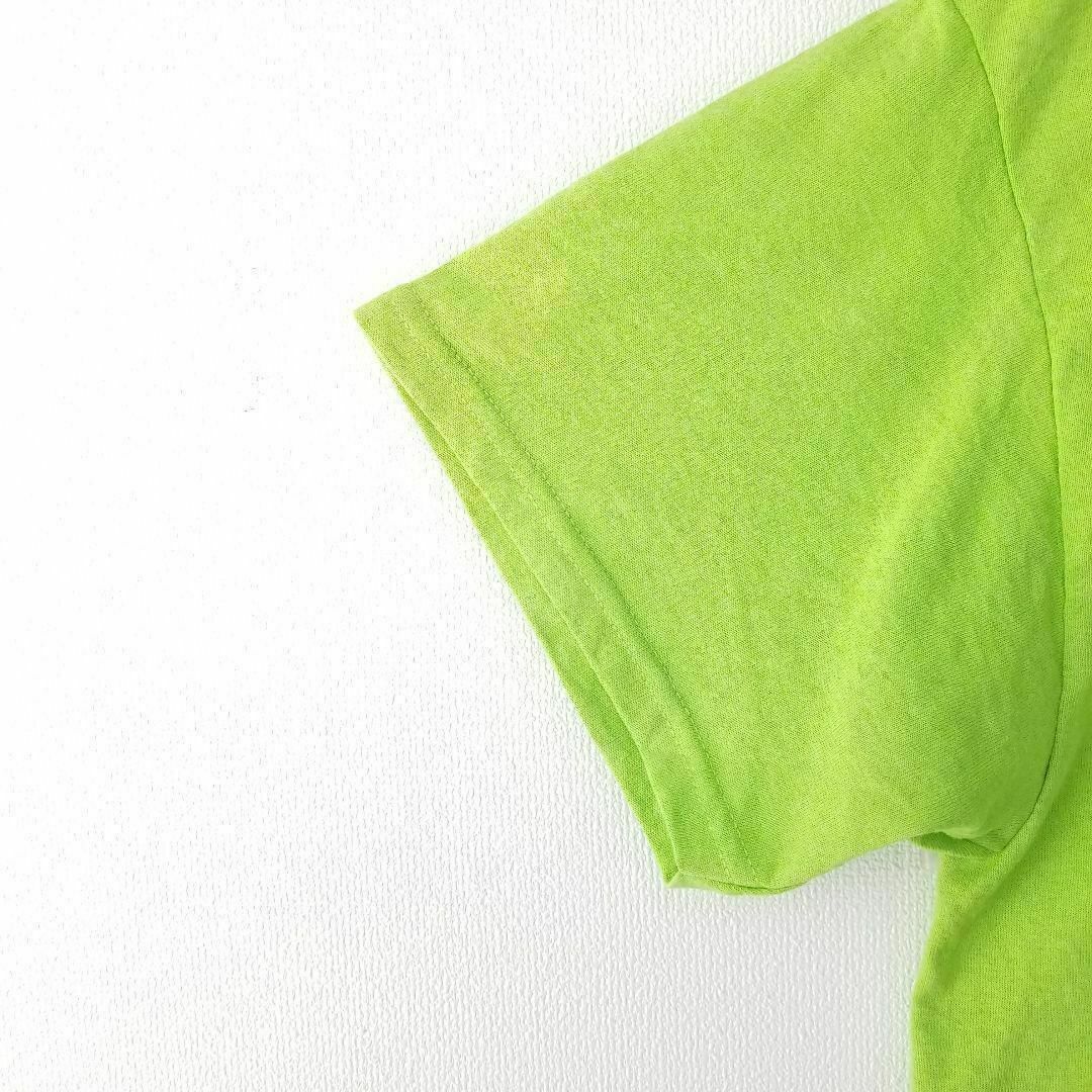 GILDAN LL オーバーサイズ 半袖 Tシャツ 古着 イエローグリーン 黄緑 メンズのトップス(Tシャツ/カットソー(半袖/袖なし))の商品写真