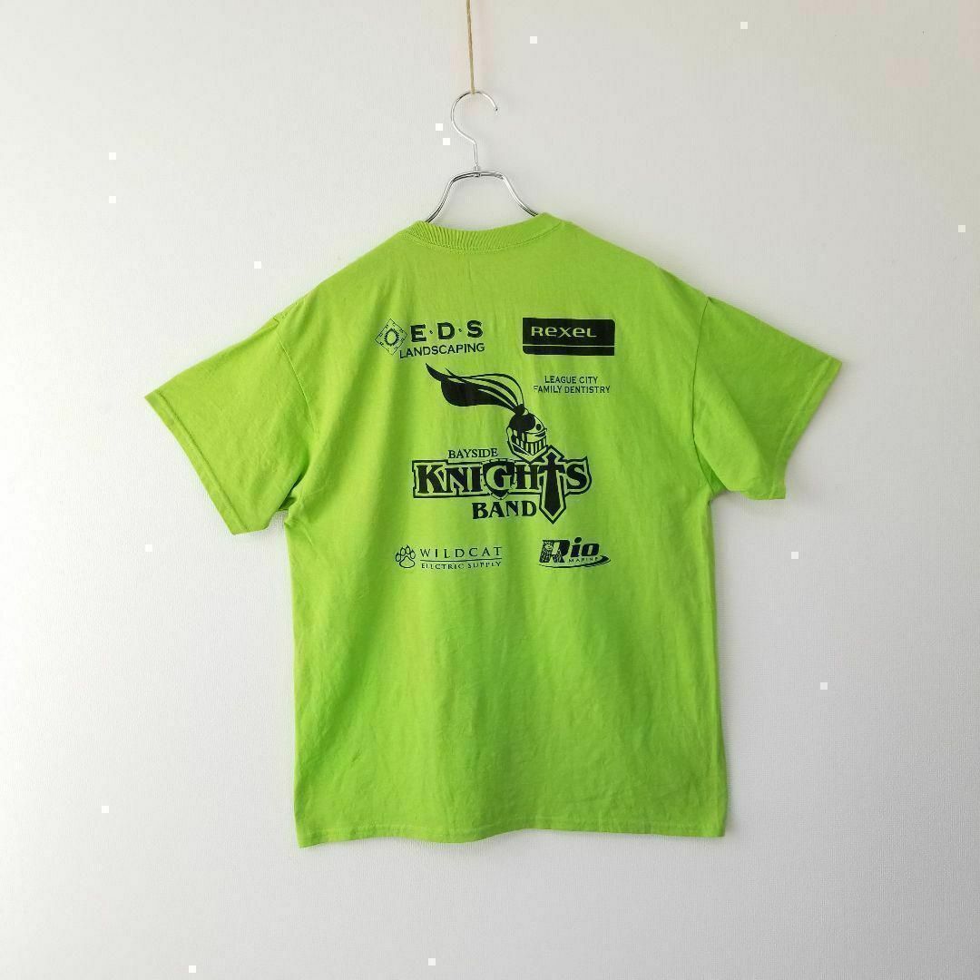 GILDAN LL オーバーサイズ 半袖 Tシャツ 古着 イエローグリーン 黄緑 メンズのトップス(Tシャツ/カットソー(半袖/袖なし))の商品写真
